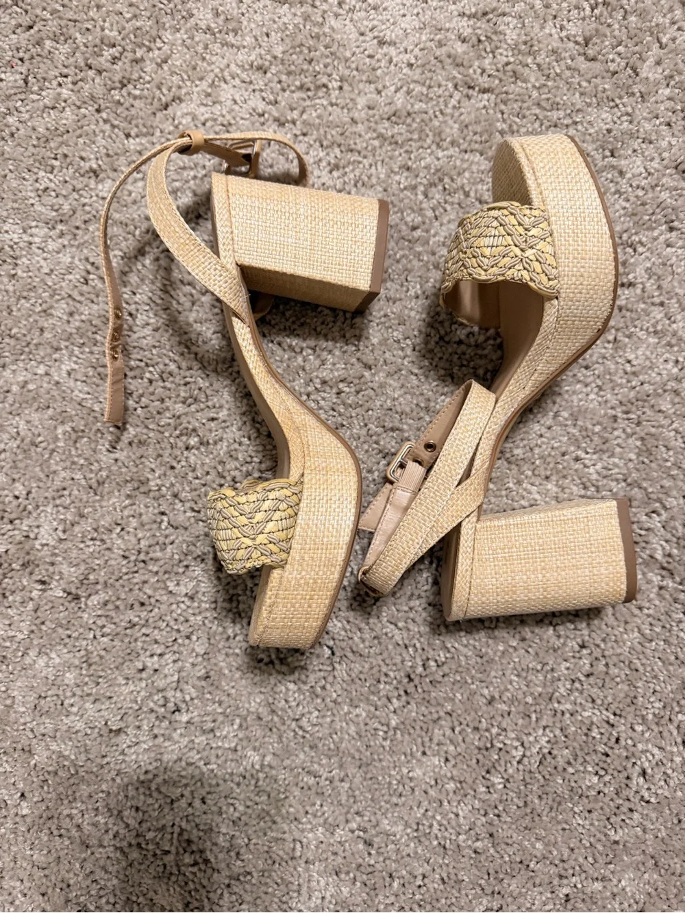 Bratz Doll Style Raffia Wedges
